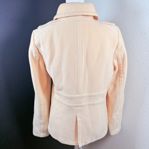 J. Crew Women's Cream Double-Breasted Pea Coat - Picture 5 of 5